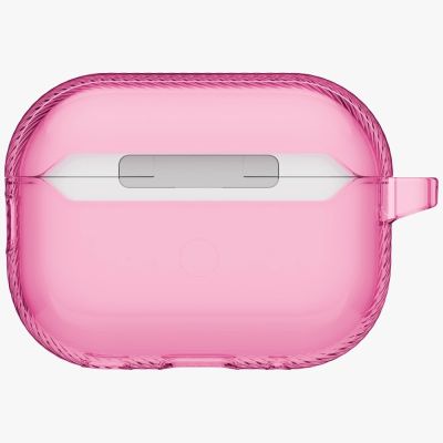 4. Uniq Glase Pro Schutzhülle für AirPods Pro 3 mit Schloss – Transparentes Rosa