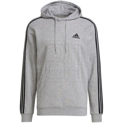 4. adidas Essentials Fleece 3-Streifen Hoodie M GK9084