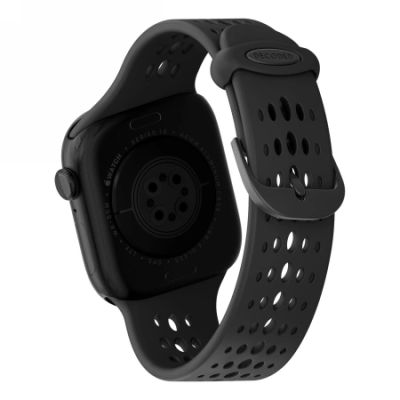 2. Decoded Silicone Ares O Band für Apple Watch 40/41/42 mm – Schwarz