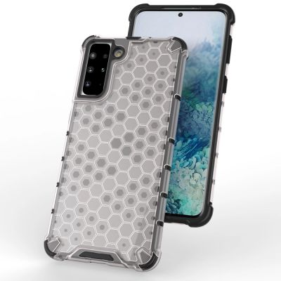 7. Gepanzerte Hülle mit Wabenstruktur und Gelrahmen für Samsung Galaxy S22 + (S22 Plus) schwarz