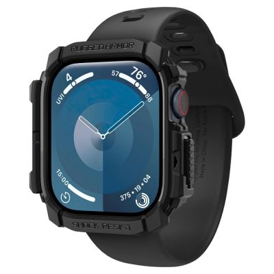 2. Spigen Rugged Armor Hülle für Apple Watch 10 46 mm – Schwarz
