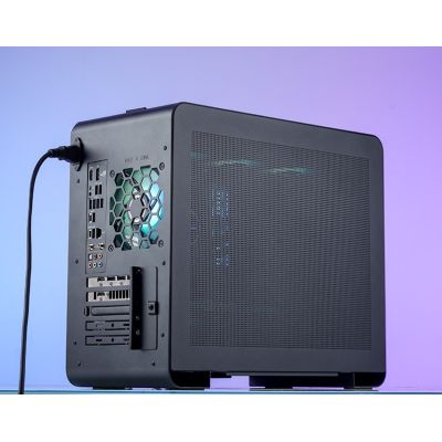 15. Jonsbo U4 Mini Mesh Micro-ATX Gehäuse - Schwarz