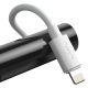 7. Baseus Simple Wisdom Lightning / USB-C Kabel 20W 1,5 m 2 Stück - Weiß