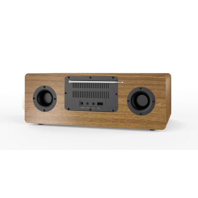 5. Denver MIR-270DW Stereoanlage mit Internetradio, dunkles Holz