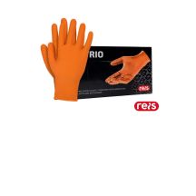 GRIZZLY Nitrilhandschuhe orange L 50 Stück