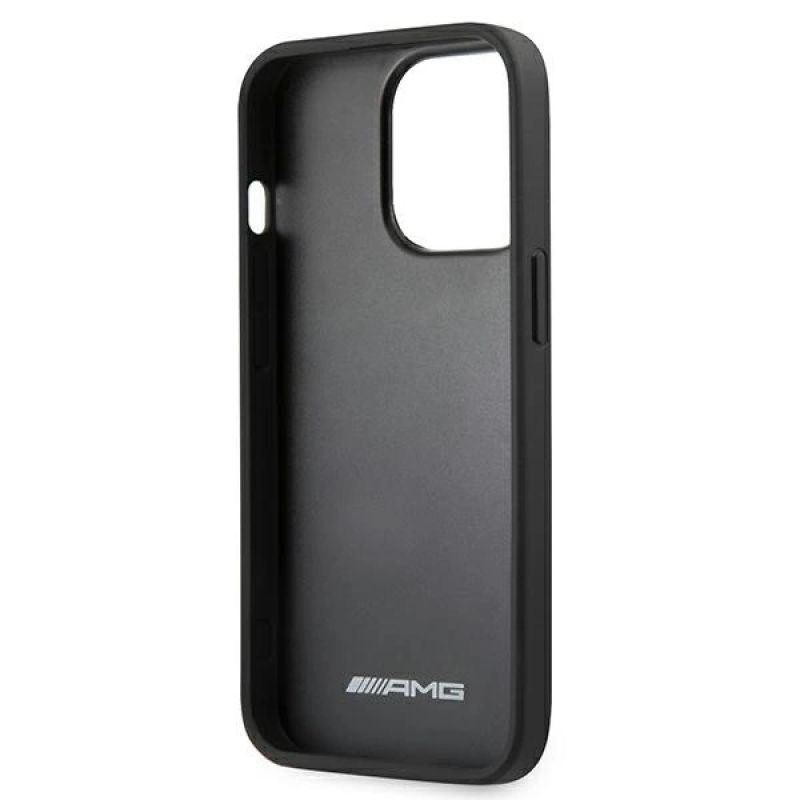7. AMG Leder Hot Stamped Case für iPhone 13 Pro / 13 6.1" - Schwarz