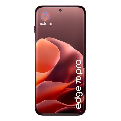 3. Motorola Edge 70 Pro, 17,2 cm (6,78 Zoll), Dual-SIM, Android 16.0, 5G, USB Typ-C, 12 GB RAM, 512 GB interner Speicher, 6500 mAh Akku, Burgunderrot