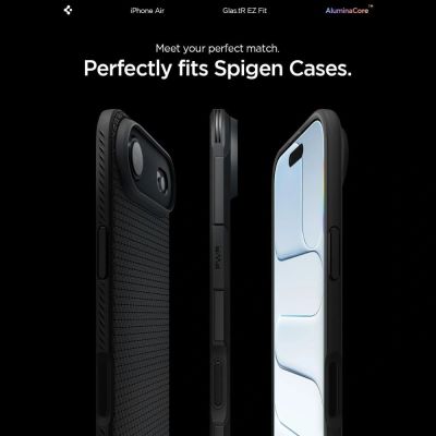9. Spigen Glas.TR EZ Fit 2er-Pack Panzerglas für iPhone 17 Air - transparent