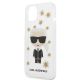 6. Karl Lagerfeld Flower Ikonik Karl Case für iPhone 13 mini - Transparent