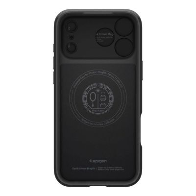 3. Spigen Optik Armor MagSafe Case für iPhone 17 Pro Max - Schwarz