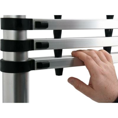 11. VOREL Aluminium-Teleskopleiter 3,8 m 13 Stufen