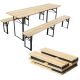 Picknick-Bar-Set – Holztisch und 2 Bänke – faltbar