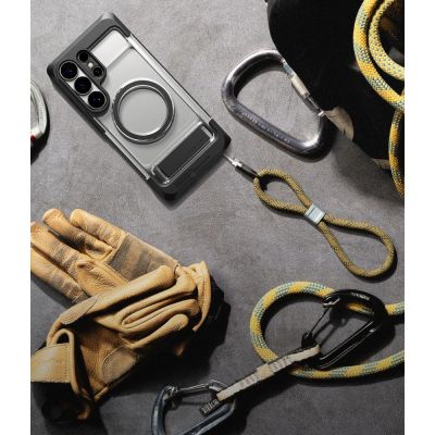 10. Ringke UX Magnetische MagSafe-Hülle für Samsung Galaxy S26 Ultra – Transparent Schwarz