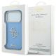 8. Guess IML 4G Script Metallhülle für iPhone 18 Pro Max / 17 Pro Max – Hellblau
