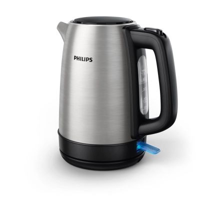10. Philips Daily Collection Wasserkocher aus Metall, 1,7 l – mit Federdeckel und Füllstandsanzeige