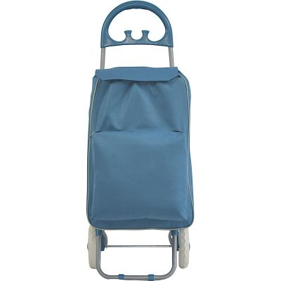 2. Einkaufstasche auf Rollen mit Gestell, 40 l, blau
