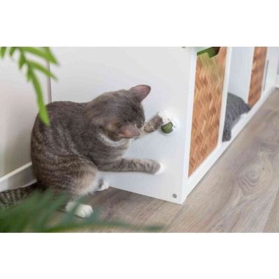 4. Katzenminzeball mit Griff, für Katzen, 5 cm, zum Aufkleben