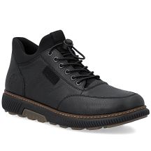 Herren-Lederstiefeletten, warm und bequem, schwarz, Rieker B3356-00