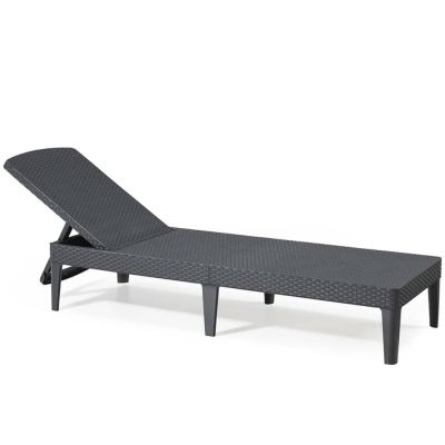 3. KETER Jaipur 235162 Gartenliege (anthrazitfarben)
