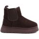 6. Wasserdichte Damen-Schneestiefel, Plateau-Stiefeletten, braun, Big Star UU274174