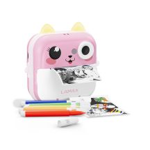 LAMAX InstaKid2 Plus Kinderkamera, Pink
