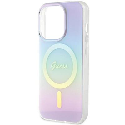 6. Guess GUHMP15LHITSU iPhone 15 Pro 6,1" lila/lila Hardcase IML Iridescent MagSafe