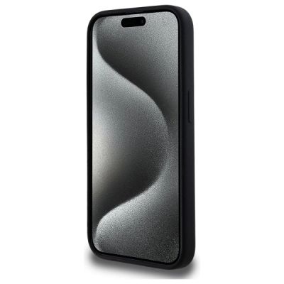 5. Karl Lagerfeld KLHMP15LSKHPPLK iPhone 15 Pro 6,1" schwarz/schwarz Hardcase Silikon Karl Head Print MagSafe