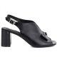 2. Schwarze Jezzi RMR25112-3 Sandalen mit Blockabsatz und Schleife für Damen