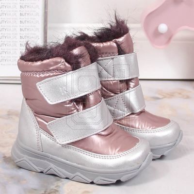 13. Kornecki Jr KOR6895B Wasserdichte Schneestiefel mit Klettverschlussmembran
