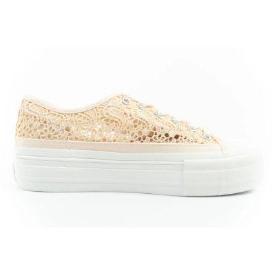 4. Lee Cooper Damen-Sneaker mit durchbrochener Spitze und Plateau