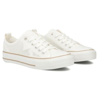 4. Filippo DTN7856 Damen-Sneaker aus weißem Mesh