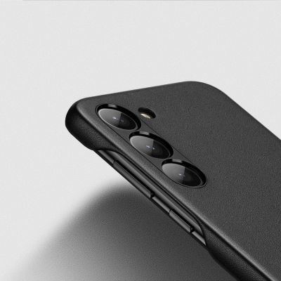 7. Dux Ducis Grit Hülle für Samsung Galaxy S23+ elegante Hülle aus Kunstleder schwarz