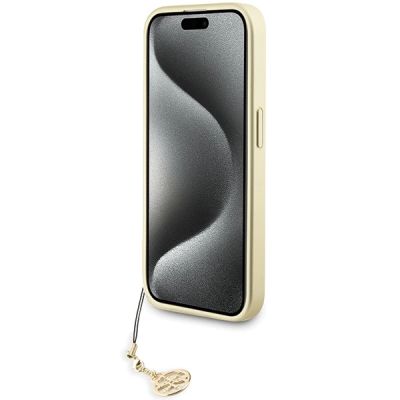 5. Guess GUHCP15LGF4GGR iPhone 15 Pro 6,1" grau/graues Hardcase 4G Charms Collection