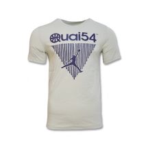 Air Jordan Quai 54 T-Shirt Kurzarm Rundhalsausschnitt Hellbeige/Neutral Indigo - DV6290-072