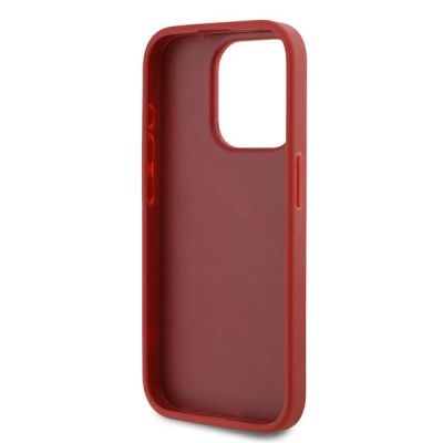 7. Karl Lagerfeld Diagonal Quilted Script Hülle für iPhone 15 Pro Max – Rot