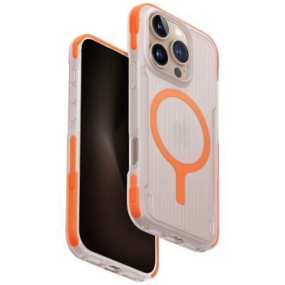 Uniq Combat Active Magclick Ladehülle für iPhone 16 Pro - Orange