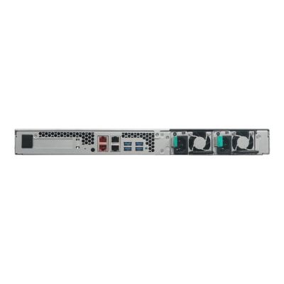 8. Asustor Lockerstor 4RD AS6504RD NAS, 1U Rack, 4x (3,5" SATA HDD/ 2,5" SSD), Intel Atom C3538, 8 GB DDR4 SODIMM (max. 128 GB), 2x 1GbE, 2x 2,5GbE, 1x PCIe Gen3, 4x USB 3.2 Gen, AES-NI, MyArchive, SSD-Caching, Snapshot, EZ Connect, EZ Sync, Schiene, Redundant 250