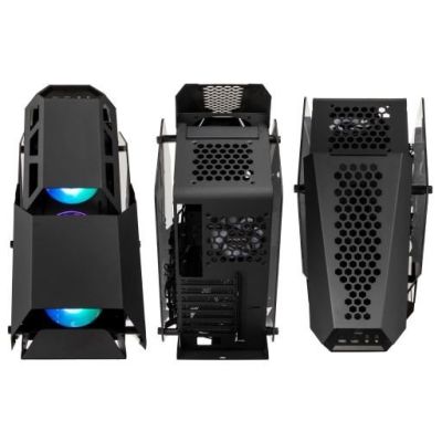 6. Kolink Big Chungus Shredded Midi Tower Computergehäuse Schwarz