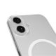 5. Puro Lite Mag TPU+PC Hülle kompatibel mit MagSafe für iPhone 17 - Transparent mit weißem Ring