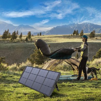 9. Choetech SC011 Solarladegerät 200W tragbares Solarpanel - Schwarz