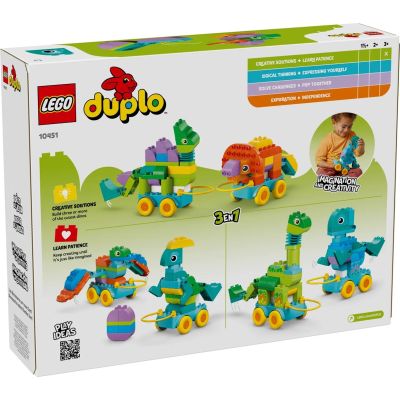 12. LEGO DUPLO 10451 3-in-1 Dinosaurier auf Rädern