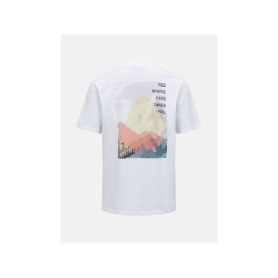 3. PEAK PERFORMANCE M Original Grafik-T-Shirt, weiß