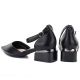 4. Schwarze Damen-Pumps mit Blockabsatz und Riemen, Modell Vinceza 62278