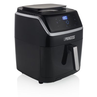 Princess 182080 Einzel-Heißluftfritteuse 6,5 l, freistehend, 1700 W, Schwarz