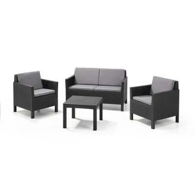 Keter Chicago 3+1 Graphit Gartenmöbelset