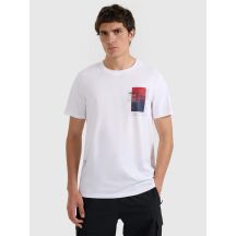 Herren-T-Shirt mit Aufdruck, regulär, Größe 4F 4FRAW25TTSHM3256-10S