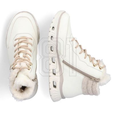 24. Rieker W RKR720 isolierte Sportstiefel, weiß
