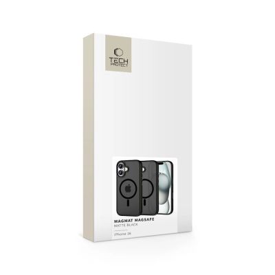 4. Tech-Protect MagMat MagSafe Hülle für iPhone 16 – Schwarz