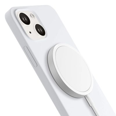 6. 3mk Hardy Silikon-MagCase für iPhone 14 Plus – Weiß