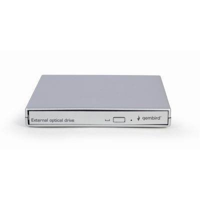 3. GEMBIRD Externes DVD-Laufwerk (8x), CD-Laufwerk (24x) mit USB 2.0-Brenner, Silber